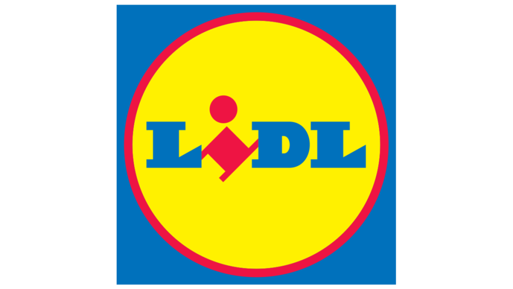 Logotipo de Lidl, cadena de supermercados.