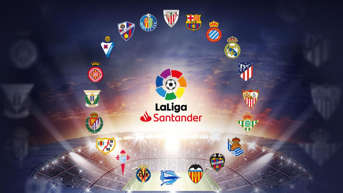 Una exhibición de colores y pasiones: los logos de los equipos de LaLiga se unen en una imagen impresionante.