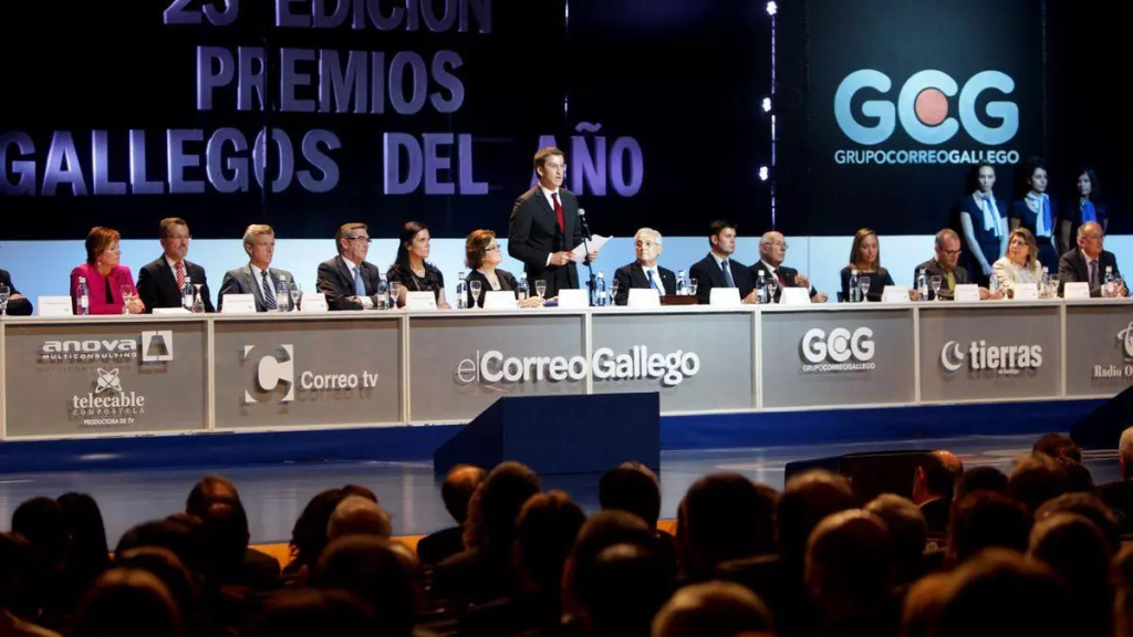 Alberto Núñez Feijóo en la gala de los Premios Gallegos del Año, organizada por El Correo Gallego.