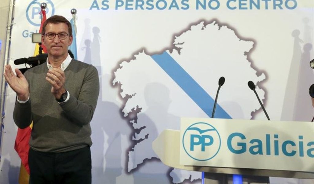 Alberto Núñez Feijóo en un evento político.