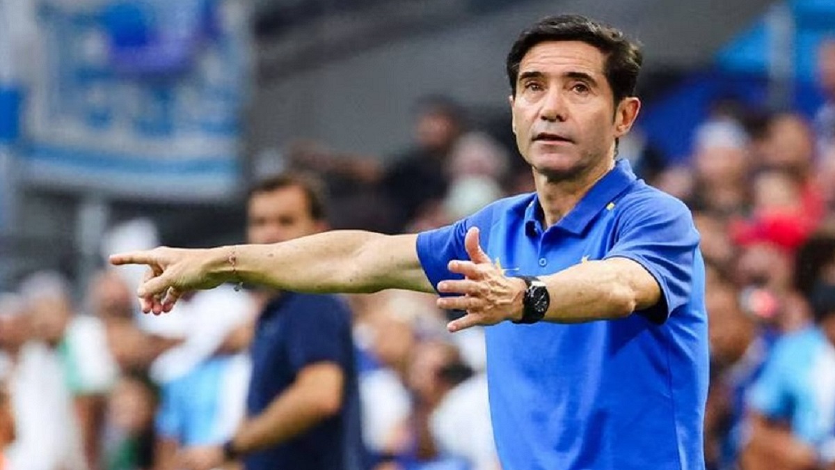 Marcelino durante un encuentro de la liga francesa entre el Olympique de Marsella y el Toulouse FC.