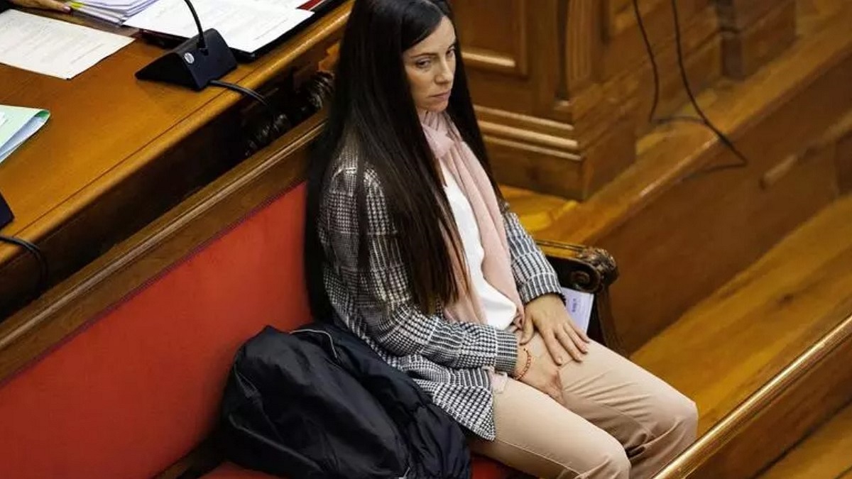 Rosa Peral, presente en la sala de juicio como acusada.