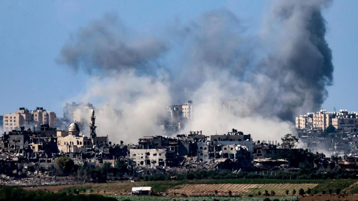 Ataques aéreos en Gaza por Israel.