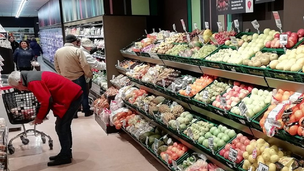 Foto archivada de un supermercado