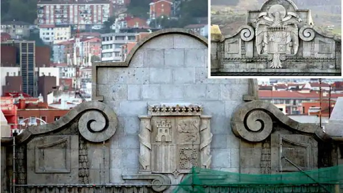 Bilbao, urbe desprovista de emblemas franquistas.