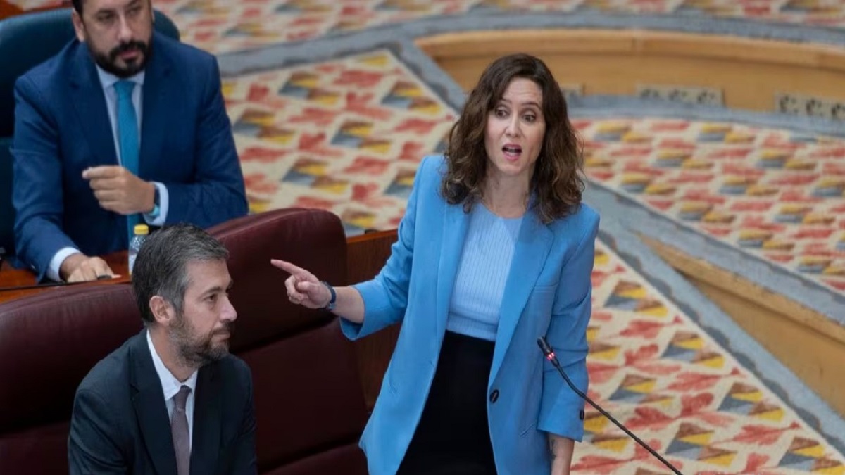 Este miércoles, la presidenta madrileña, Isabel Díaz Ayuso, hizo una intervención destacada en la sesión plenaria de la Asamblea de Madrid.