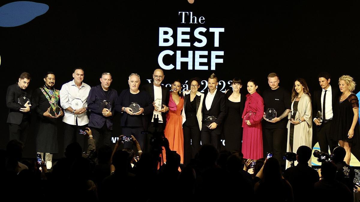 Gala The Best Chef Awards 2023, chefs destacados fueron galardonados por su excelencia culinaria y contribución a la gastronomía global.
