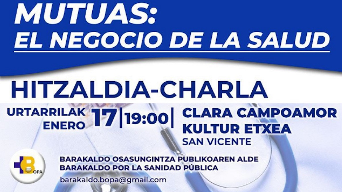 BOPA en Barakaldo organiza una charla este 17 de enero sobre mutuas empresariales