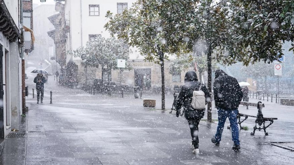 Euskadi ante la llegada de una DANA este miércoles con cota de nieve de hasta 300 metros