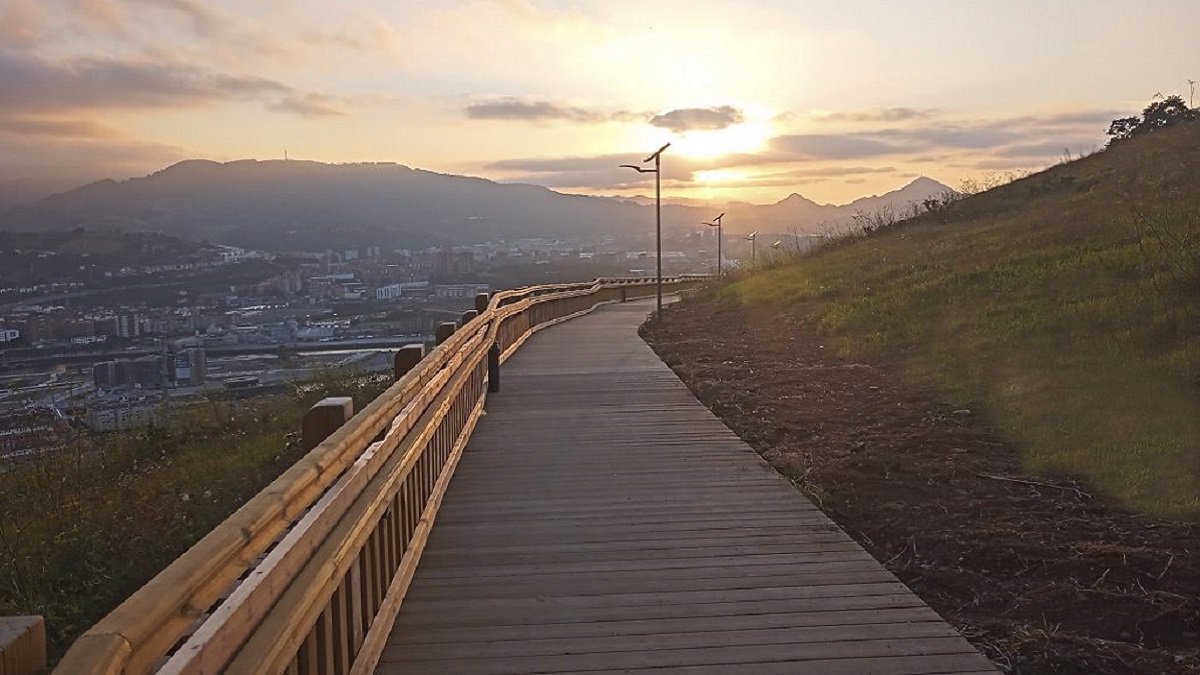 Bilbao se vuelve más verde 200 árboles nuevos cerca de la pasarela de madera Artxanda-Enekuri