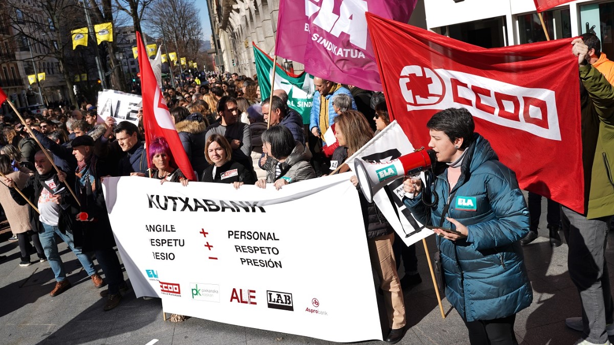 Trabajadores de la banca en Bilbao protestarán por negociaciones salariales para el 21 de febrero