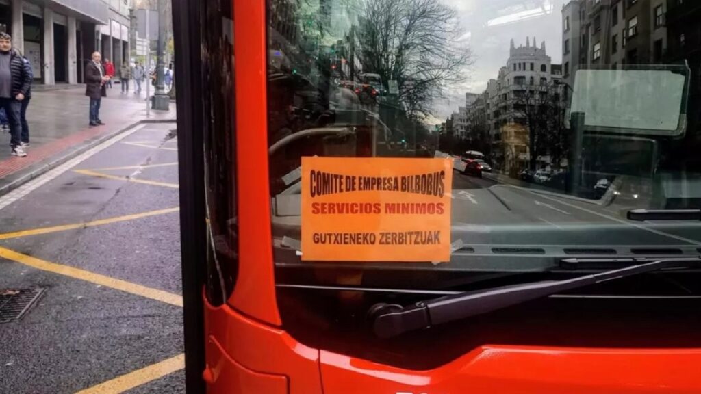 Bilbao sin servicio de autobús, en días laborables a partir del 9 de abril