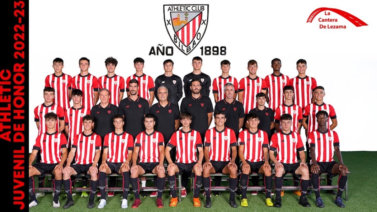 El Athletic Juvenil de Honor brilla en Zubieta ,con victoria contundente y se aproxima al liderato