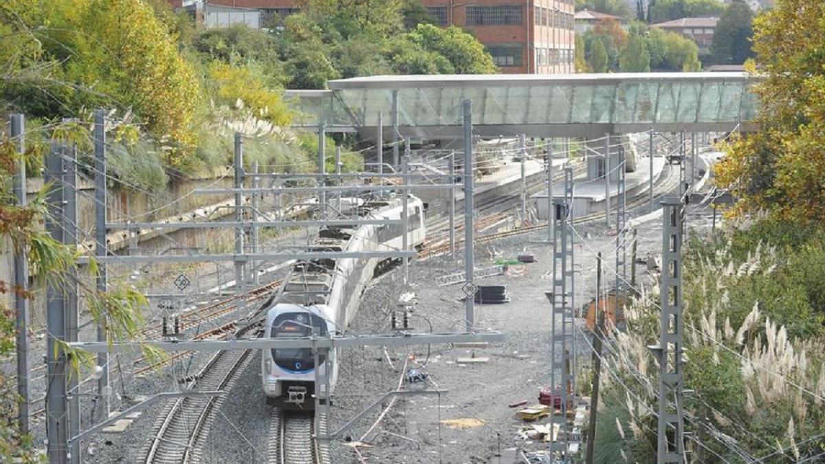 Restablecido el servicio de Euskotren tras la caída de un árbol en la vía Usansolo-Bedia