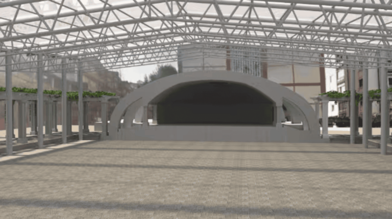 Inician obras para la nueva cubierta en Plaza Rekalde de Bilbao