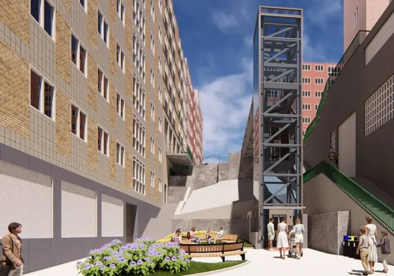 El Ayuntamiento de Bilbao instala un nuevo ascensor en Santutxu
