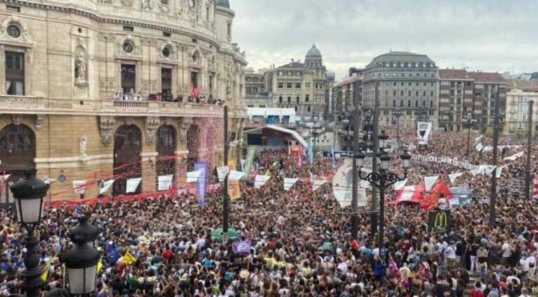 Detenidos 16 en Bilbao durante Aste Nagusia por apuñalamiento y tocamientos