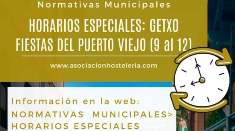 Horarios Especiales en Getxo por Fiestas del Puerto Viejo