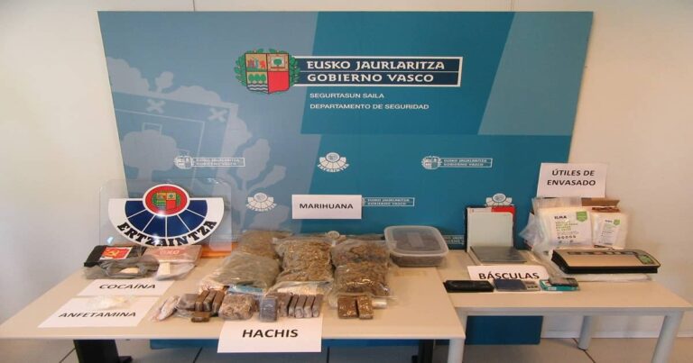 Dos detenidos en Getxo tras operación contra el tráfico de drogas