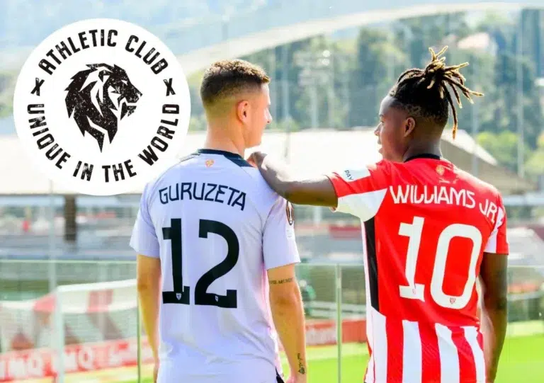 El Athletic presenta nueva tipografía y dorsales inspirados en el hierro para la Europa League