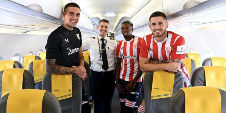 Vueling llevará los colores del Athletic Club por Europa con un avión personalizado