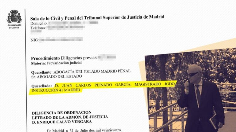 La Fiscalía pide investigar al juez Peinado por citación a Sánchez